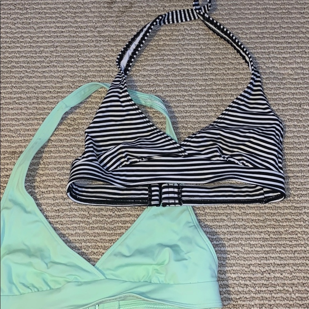Out from under bathing suit tops